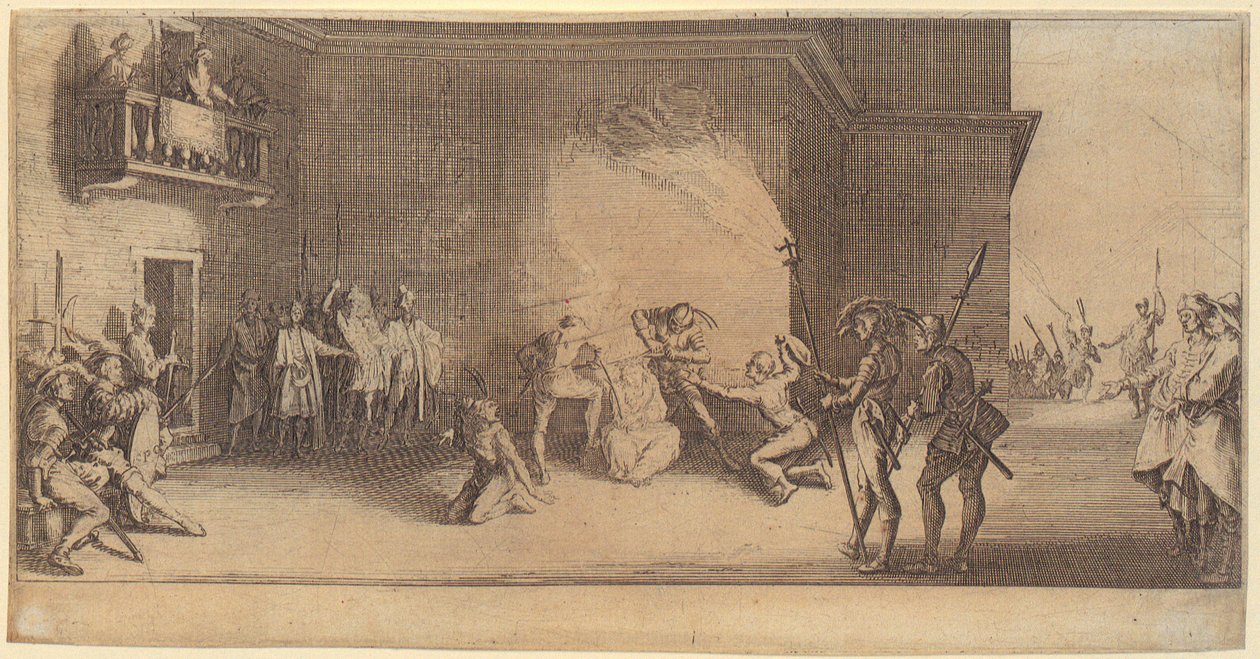 Last Supper, Plate 2 from the Series "The Great Passion" by Jacques Callot