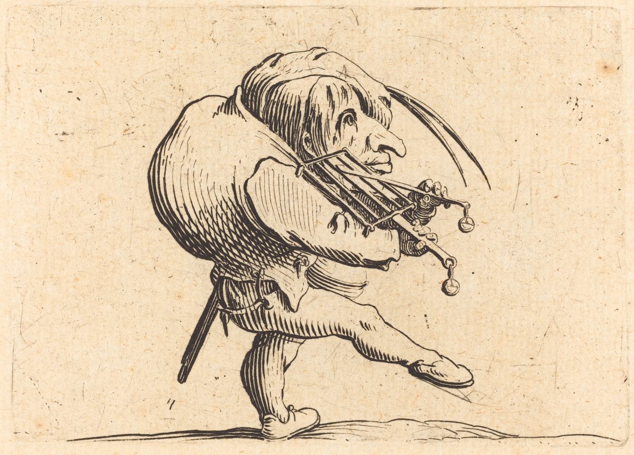 Man Scraping a Grill by Jacques Callot