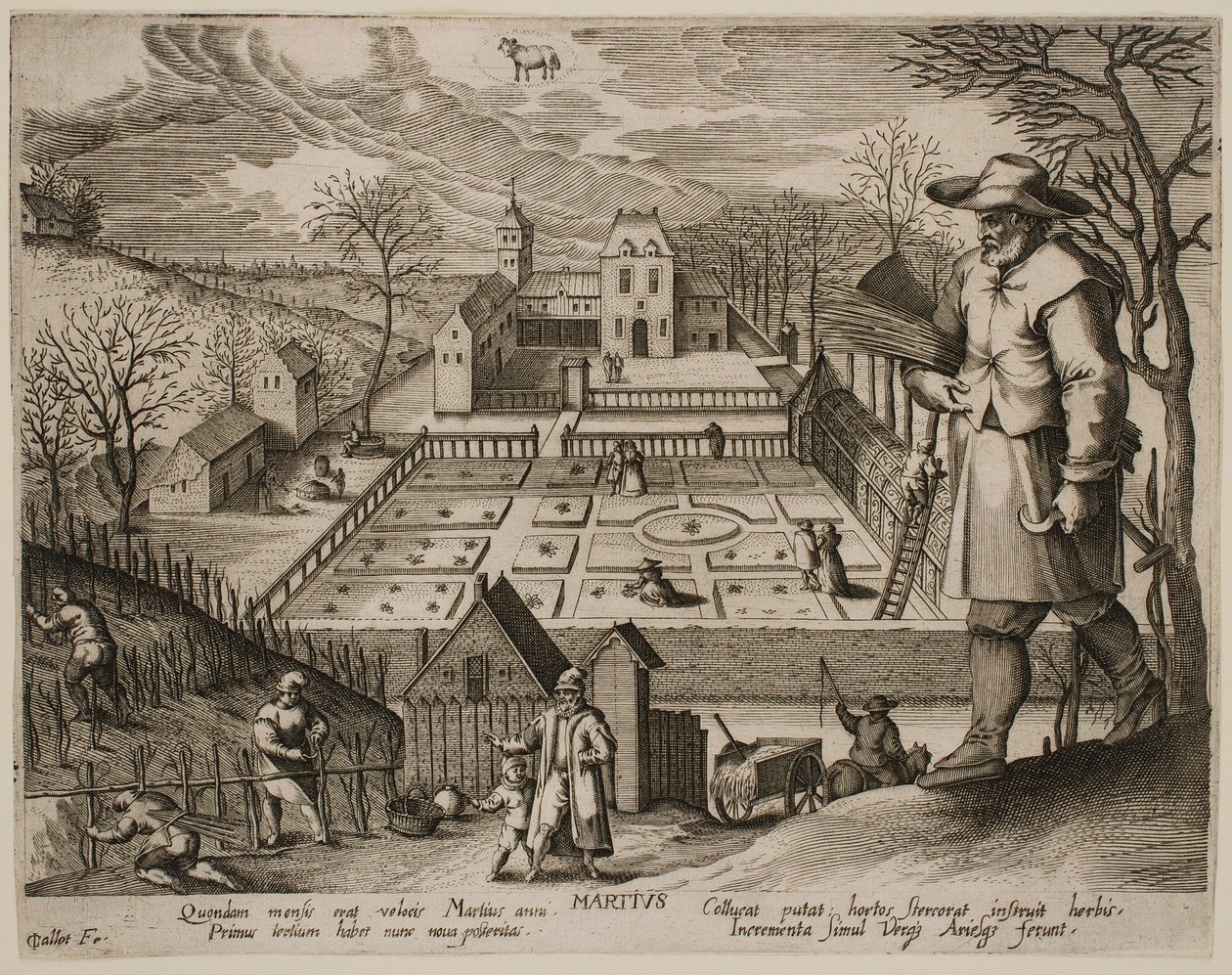 March, from the series “The Months” by Jacques Callot