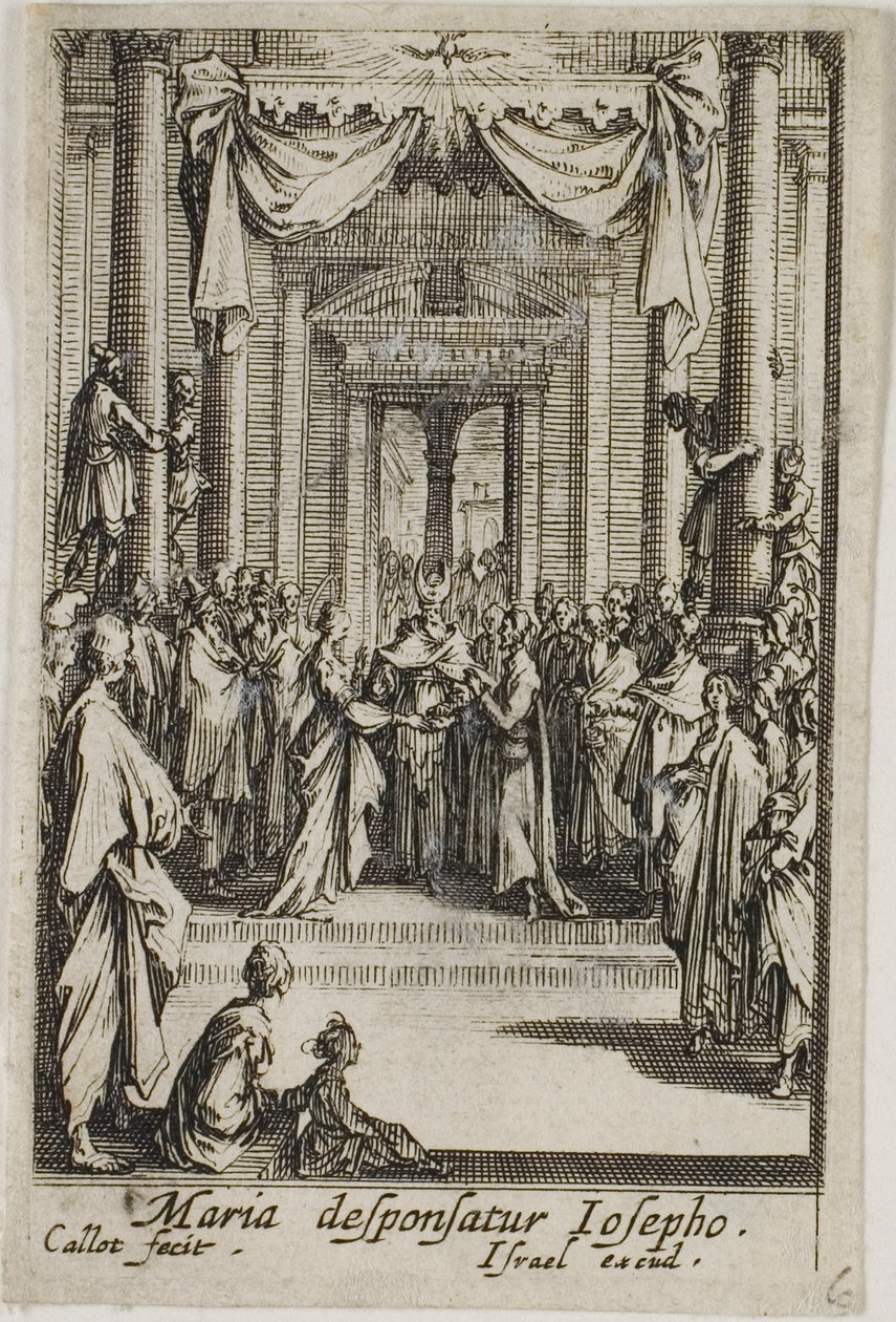 Mary Marries Joseph, from The Life of the Virgin by Jacques Callot