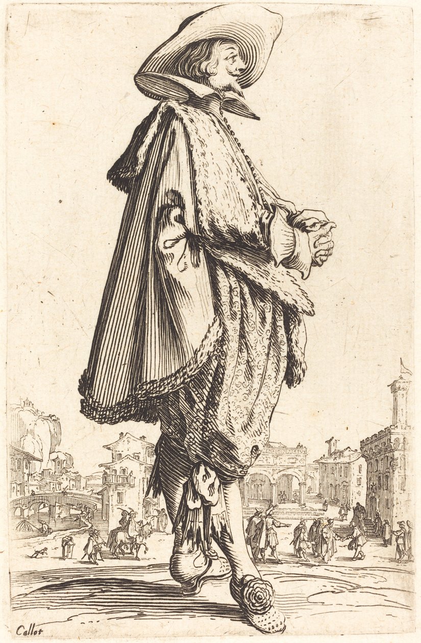 Noble Man with Folded Hands by Jacques Callot