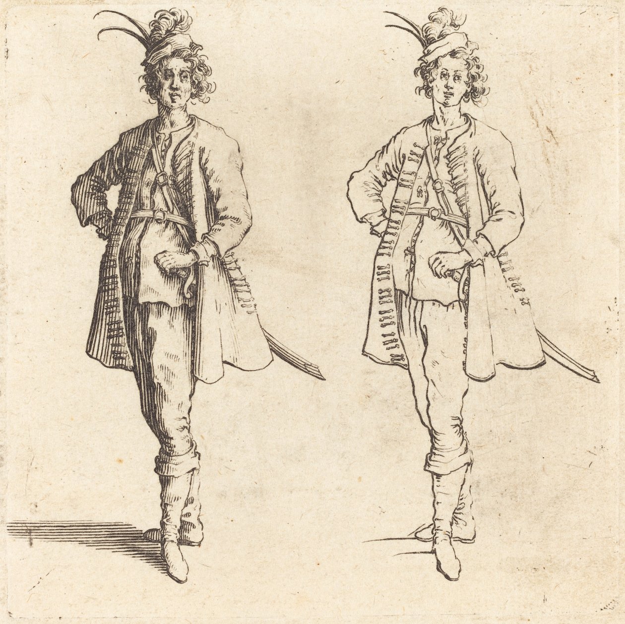 Officer, Front View by Jacques Callot
