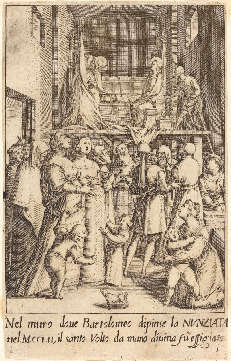 Painting of the Annunciation by Jacques Callot