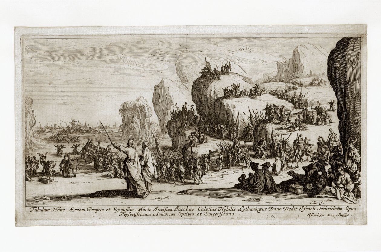 Passage of the Israelites through the Red Sea by Jacques Callot