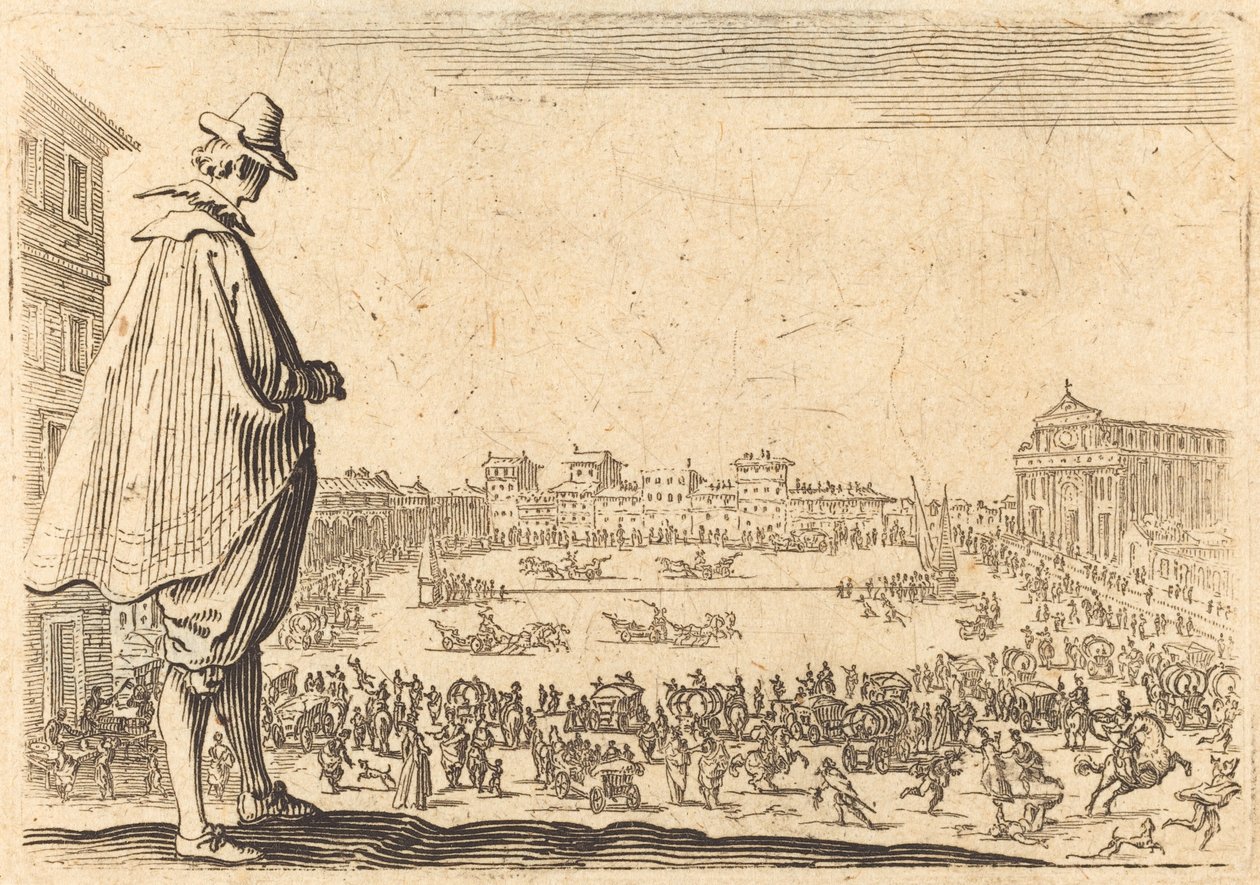 Piazza Santa Maria Novella, Florence by Jacques Callot