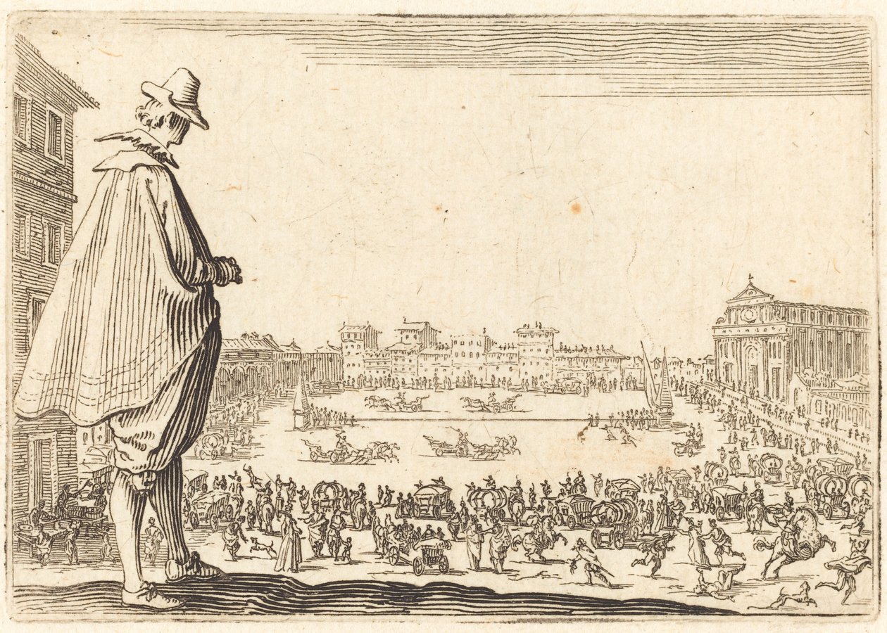 Piazza Santa Maria Novella, Florence, c. 1622 by Jacques Callot