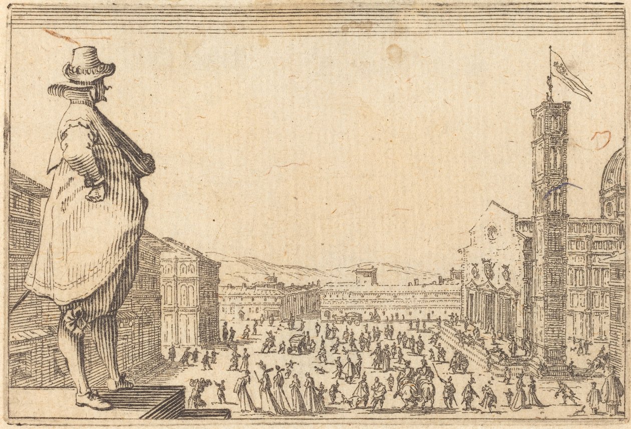 Piazza del Duomo, Florence by Jacques Callot