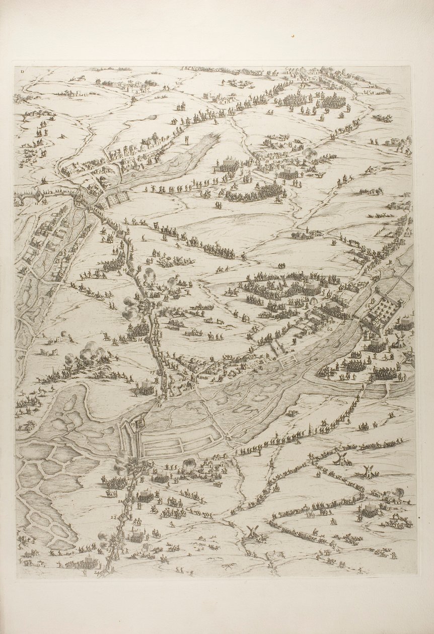 Plate Three from The Siege of La Rochelle by Jacques Callot
