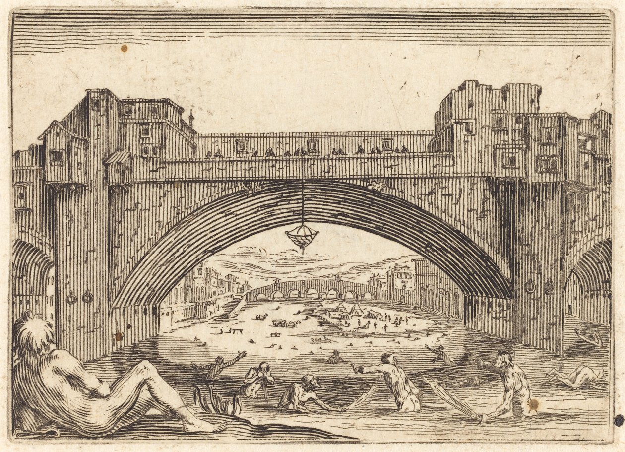 Ponte Vecchio, Florence by Jacques Callot