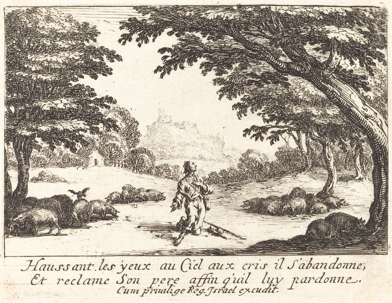 Praying for Divine Help by Jacques Callot