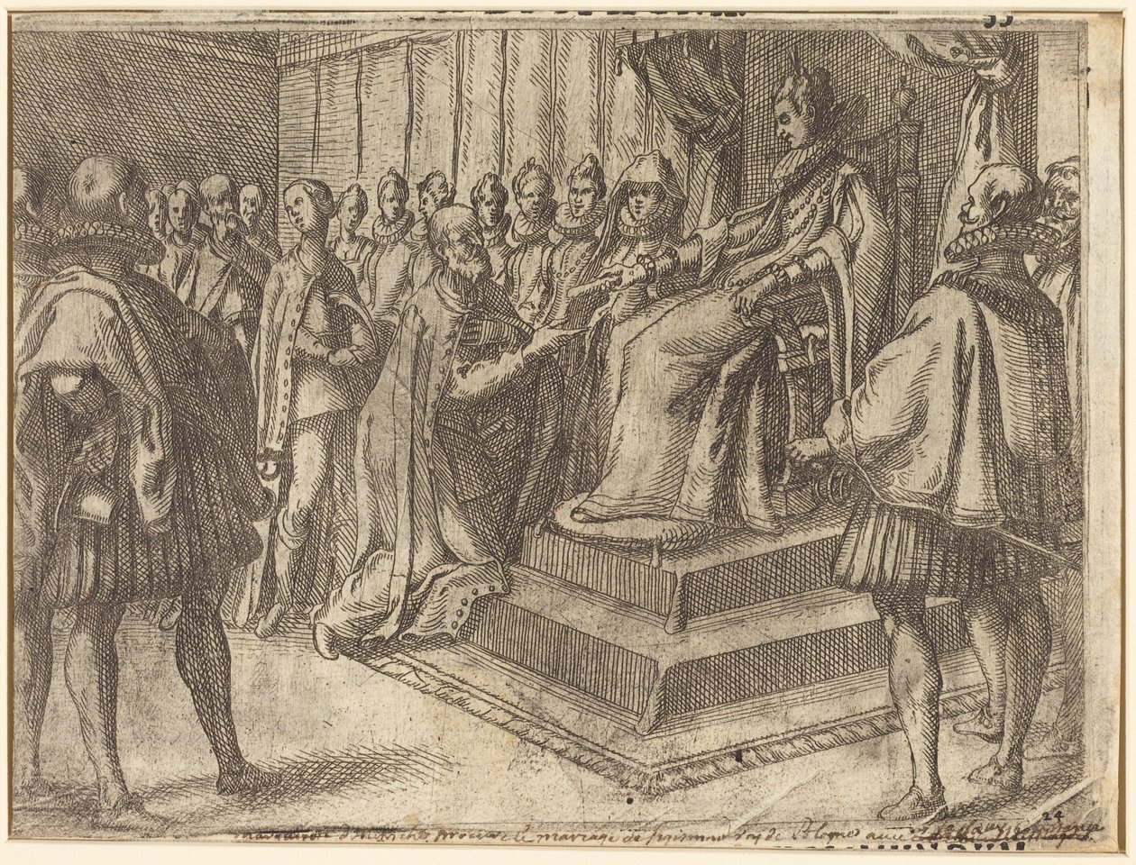 Reception of the Envoy of Poland by Jacques Callot