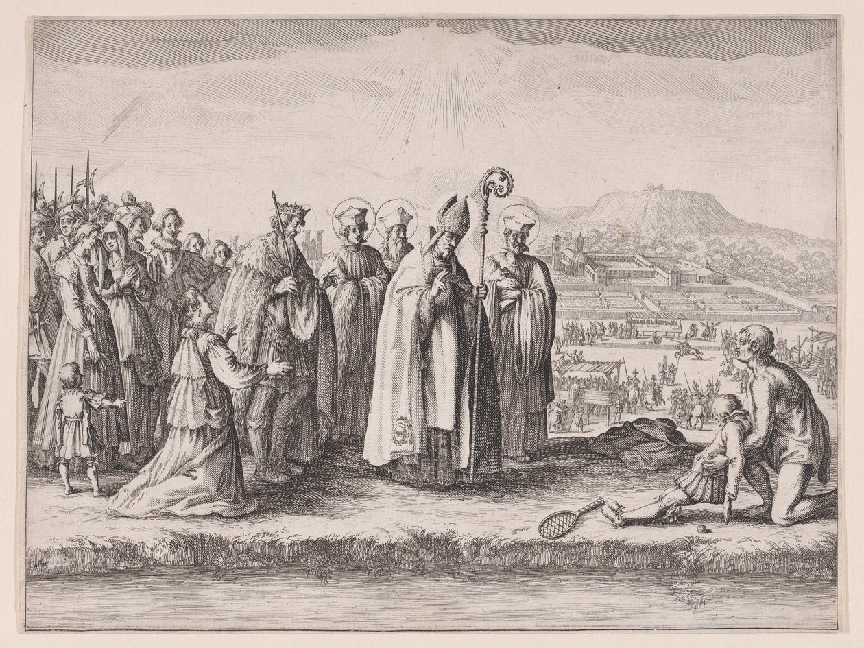 Saint Mansuy, also called Saint Mansuet or The Racket by Jacques Callot