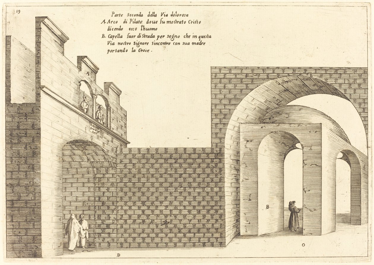 Second Part of the Via Dolorosa by Jacques Callot