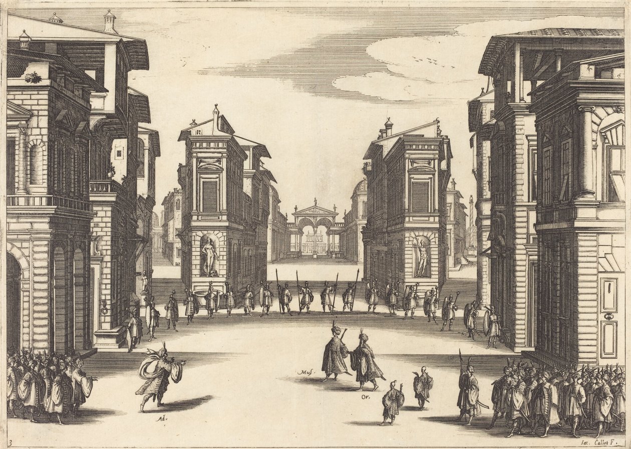 Solimano, Act III by Jacques Callot