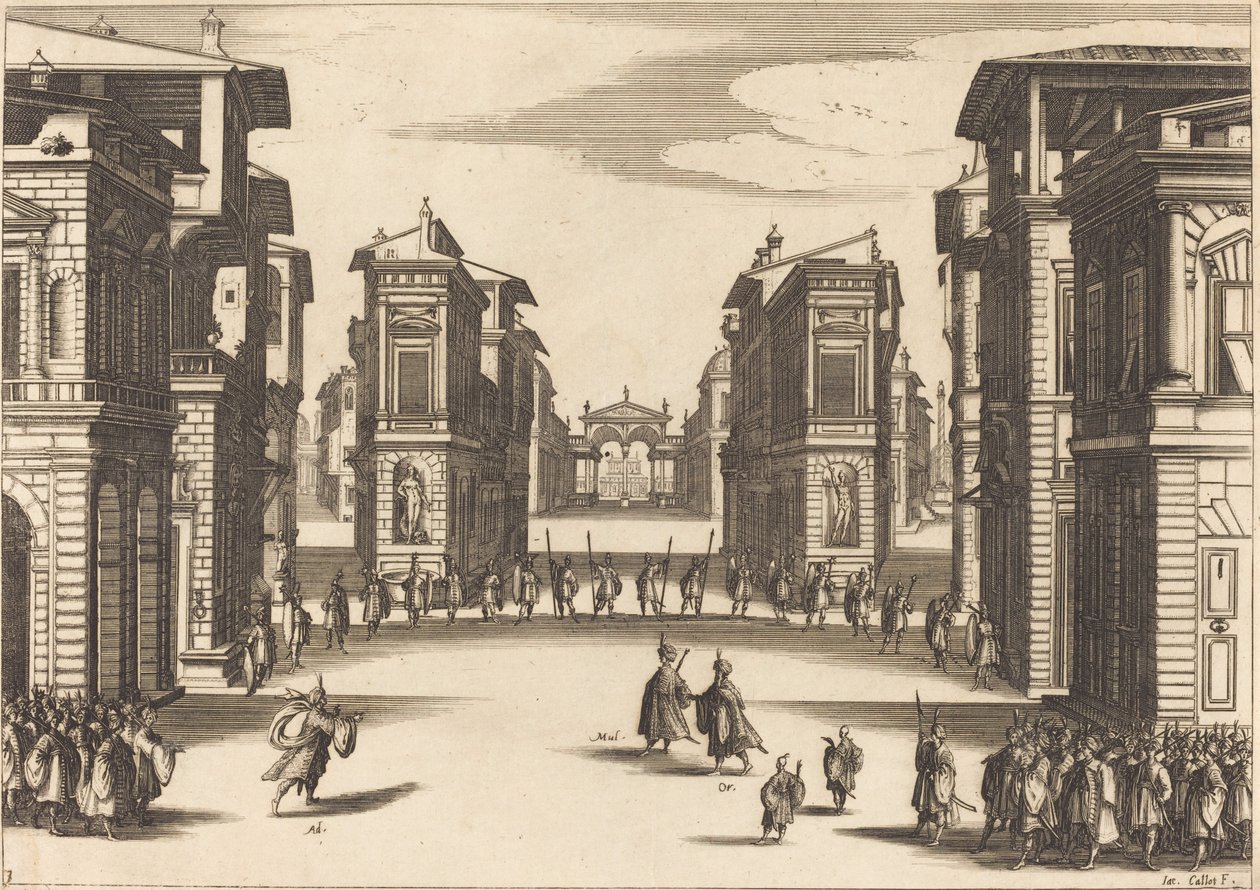 Solimano, Act III by Jacques Callot