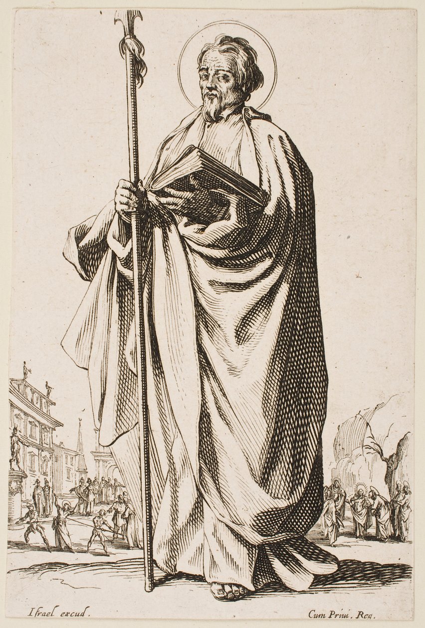 St. Thomas, from the series “The Large Apostles” by Jacques Callot