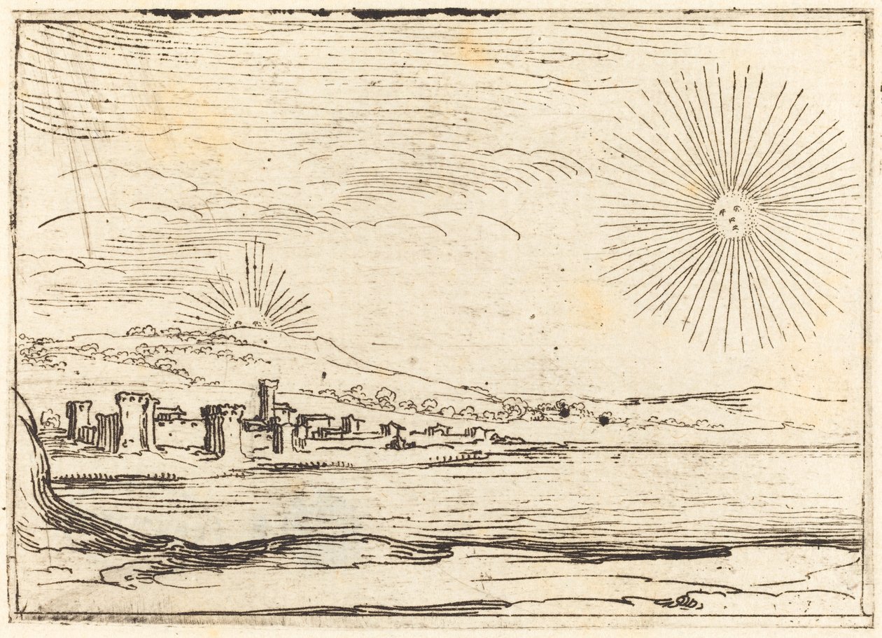 Sun Rising, 1628 by Jacques Callot