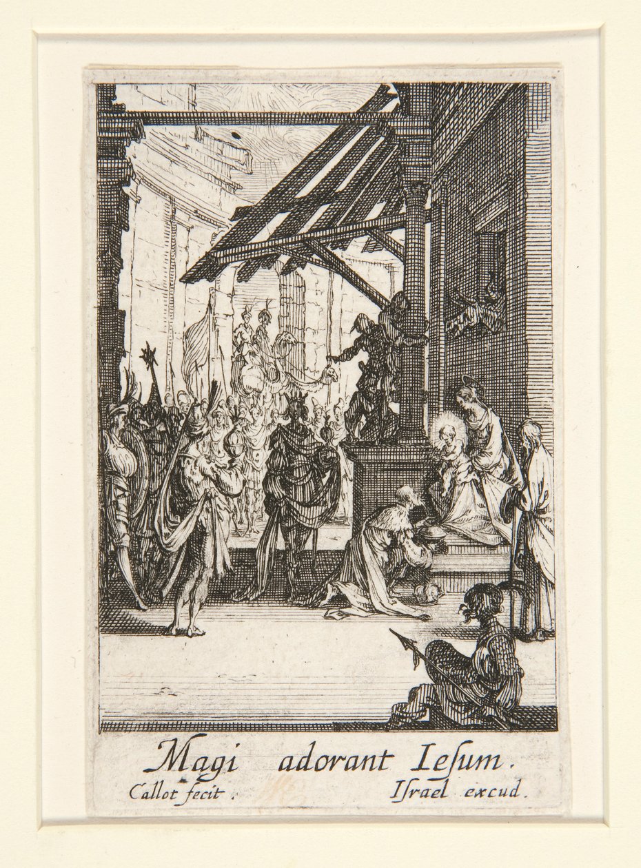 The Adoration of the Magi, no. 8 from The Life of the Virgin by Jacques Callot