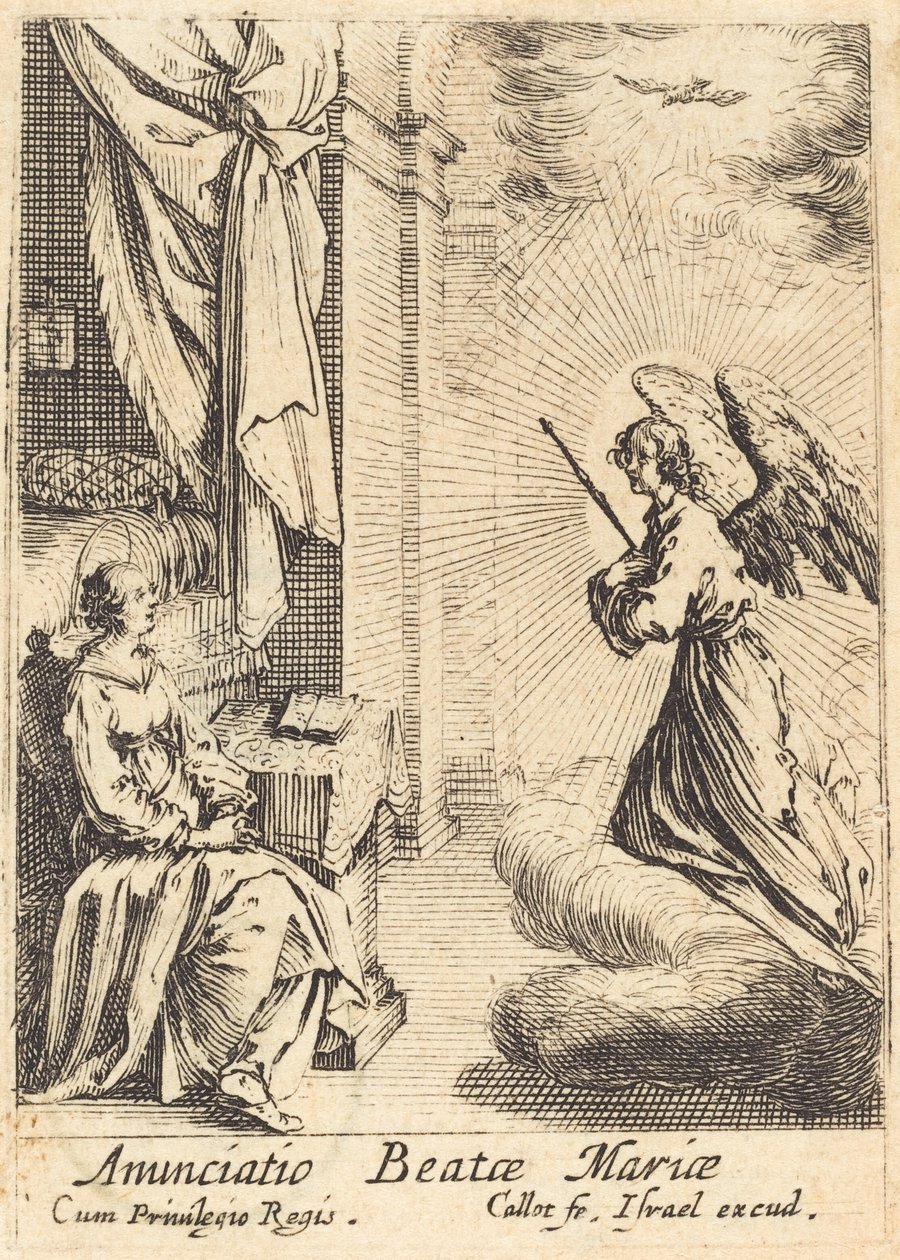 The Annunciation by Jacques Callot