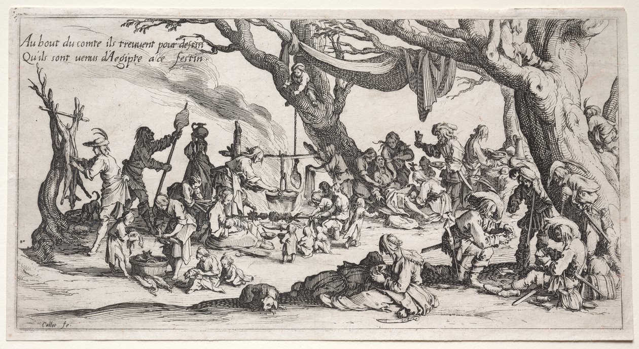 The Bohemians: The Stopping Place: The Feast of the Bohemians by Jacques Callot