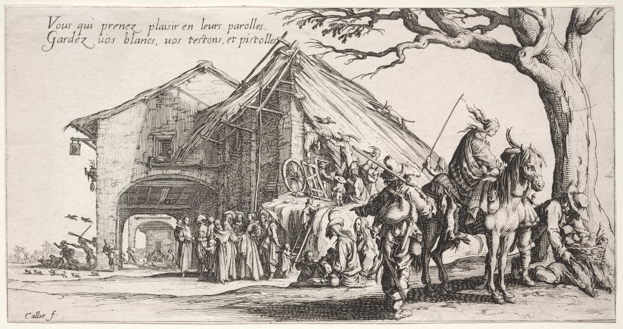 The Bohemians: The Stopping Place: The Fortune Teller by Jacques Callot