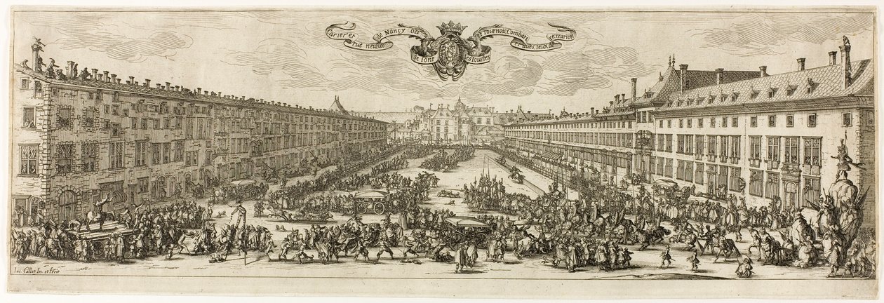 The Carrière, or Rue Neuve, at Nancy (The New Street) by Jacques Callot