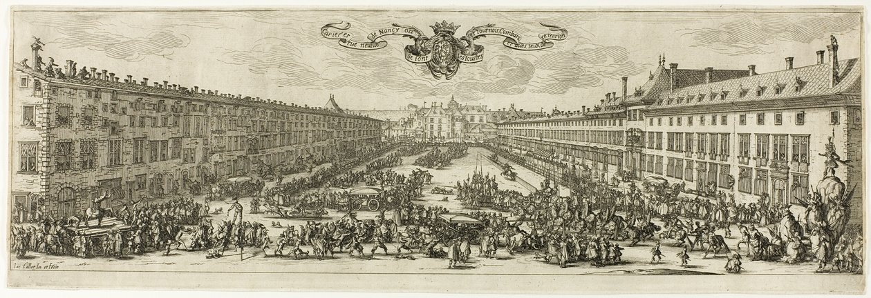 The Carrière, or Rue Neuve, at Nancy (The New Street) by Jacques Callot