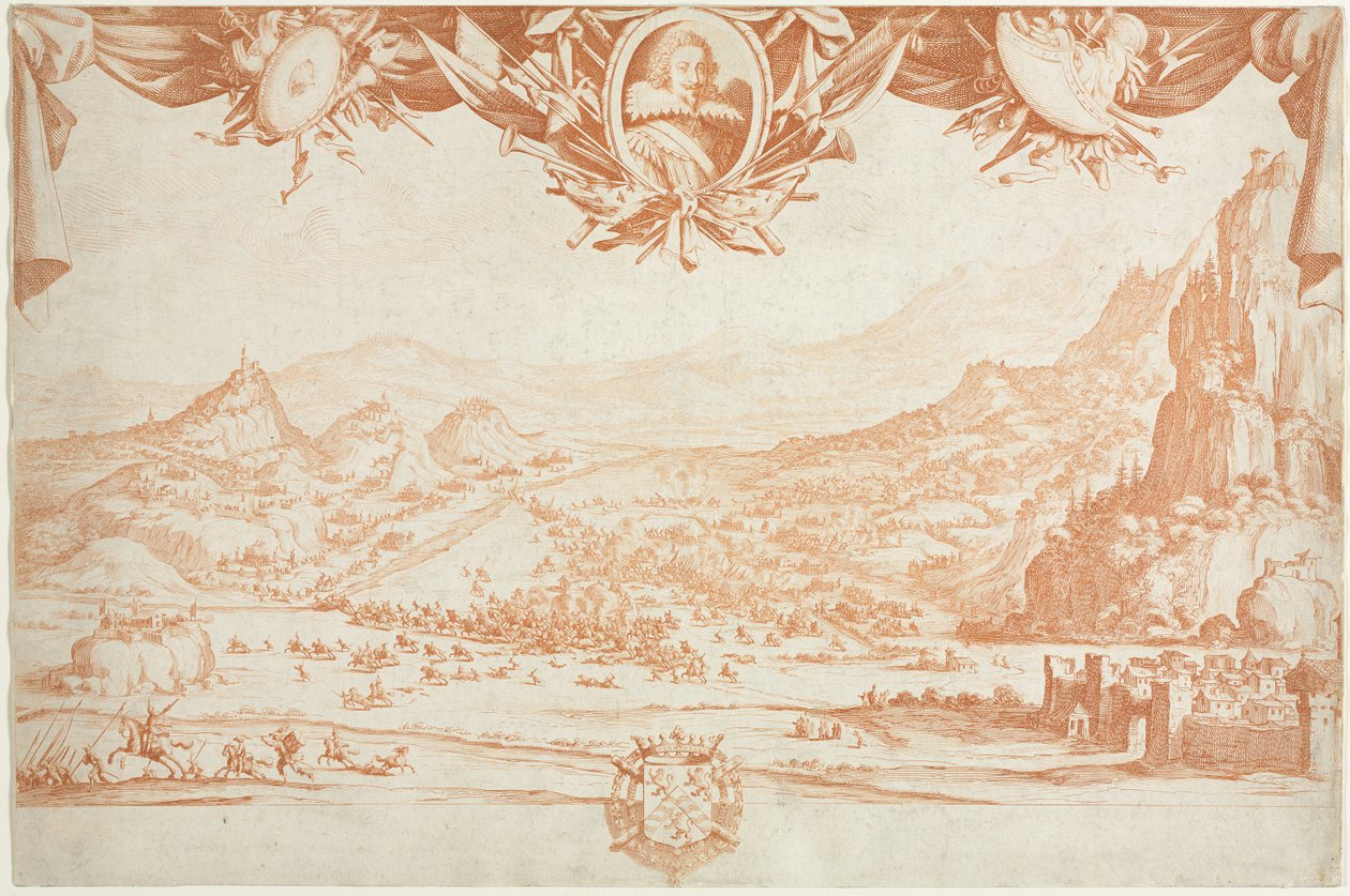 The Combat of Avigliamo by Jacques Callot