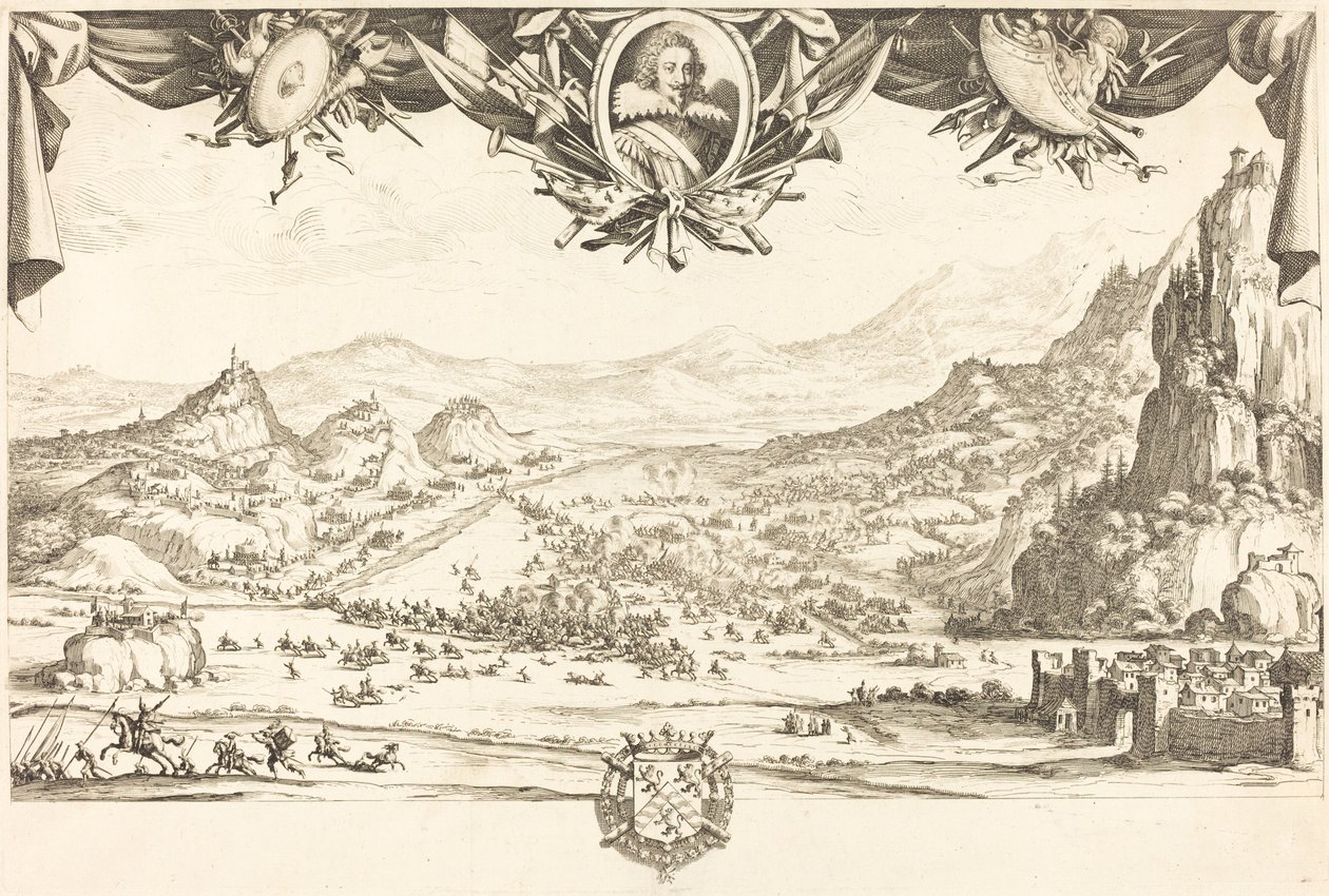 The Combat of Avigliana by Jacques Callot