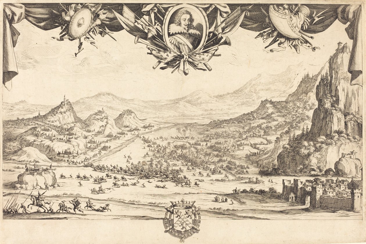 The Combat of Avigliana by Jacques Callot