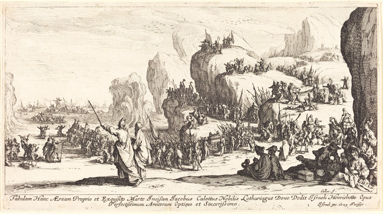 The Crossing of the Red Sea by Jacques Callot