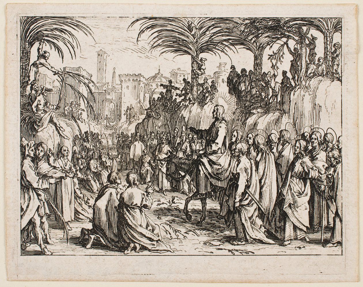 The Entry into Jerusalem, from the series “The New Testament” by Jacques Callot
