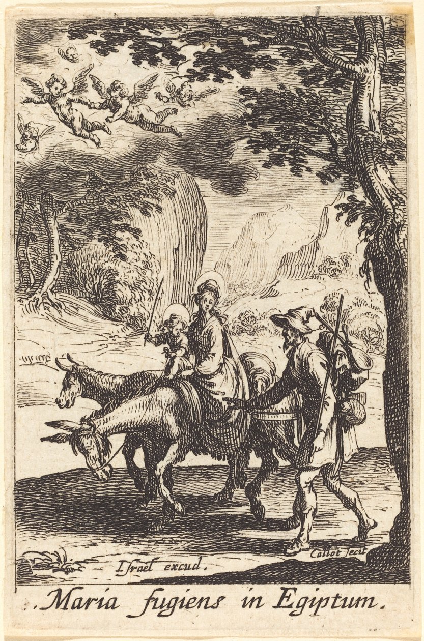 The Flight into Egypt by Jacques Callot
