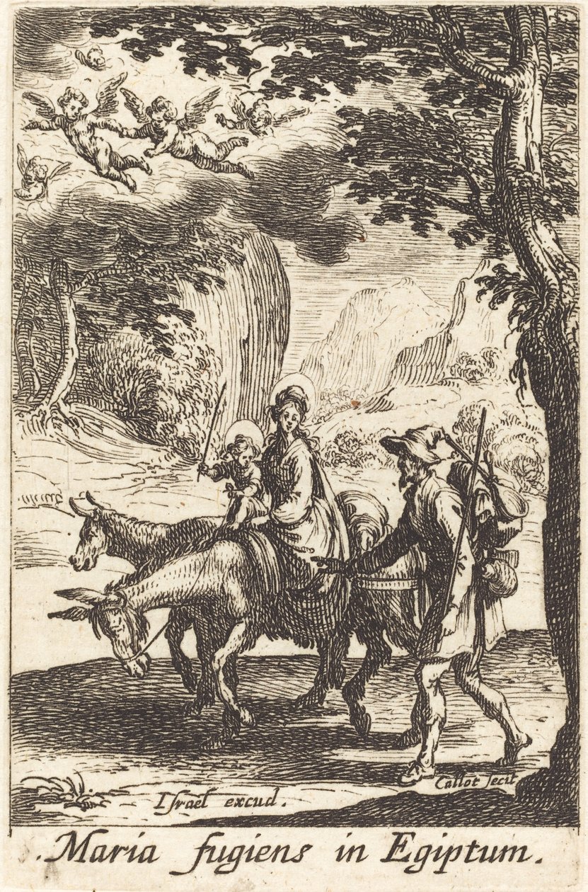 The Flight into Egypt by Jacques Callot