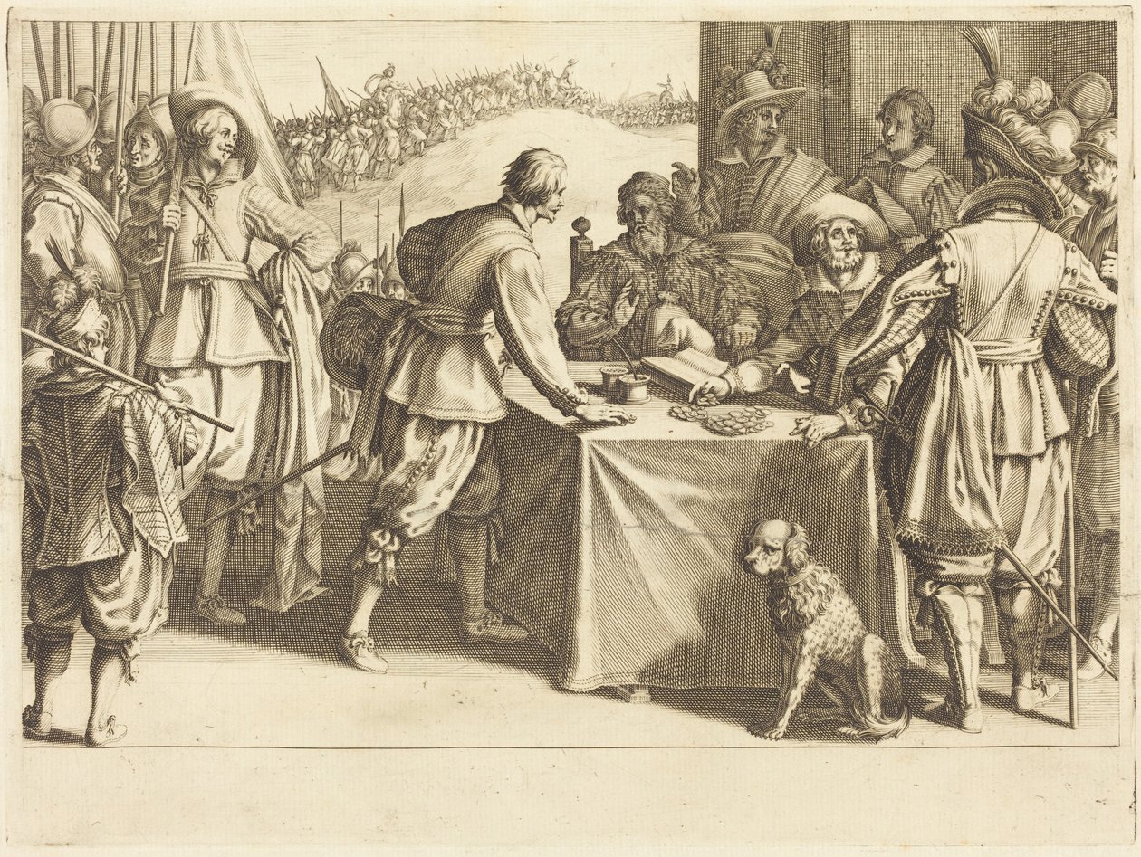 The Hiring of the Troops by Jacques Callot