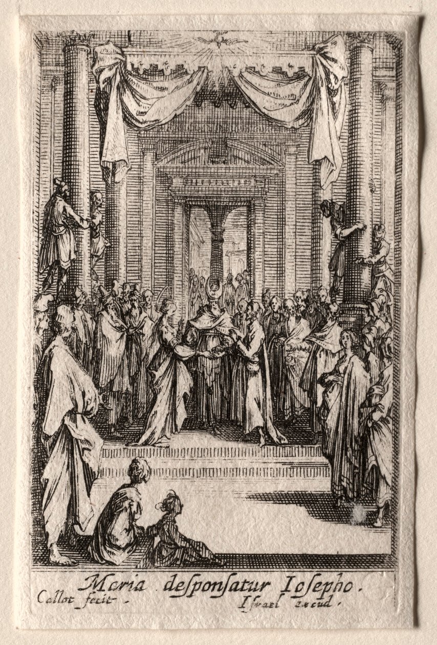 The Life of the Virgin: The Marriage of the Virgin by Jacques Callot