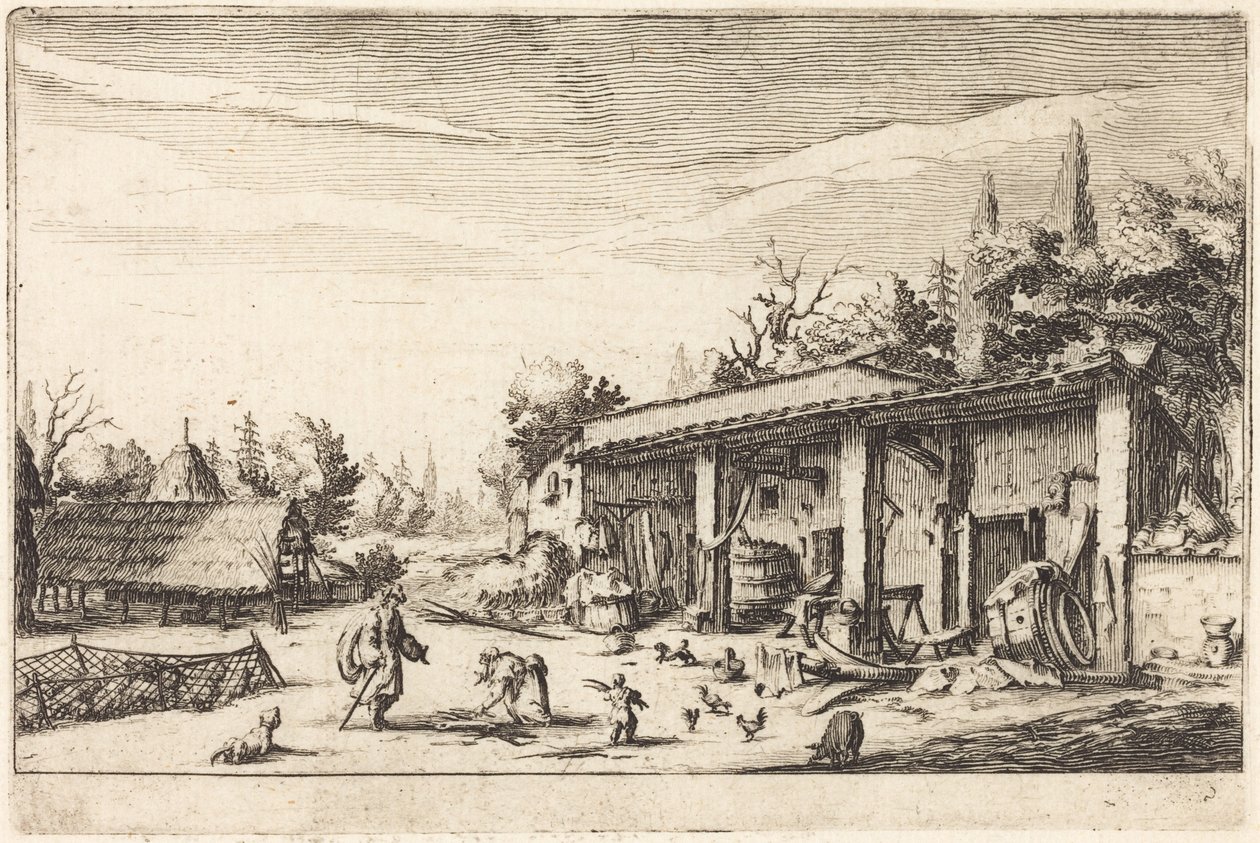The Little Farm by Jacques Callot
