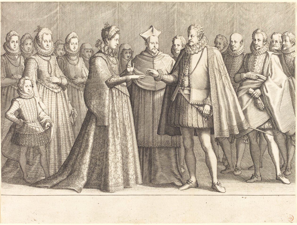 The Marriage of Ferdinando and Christine of Lorraine by Jacques Callot