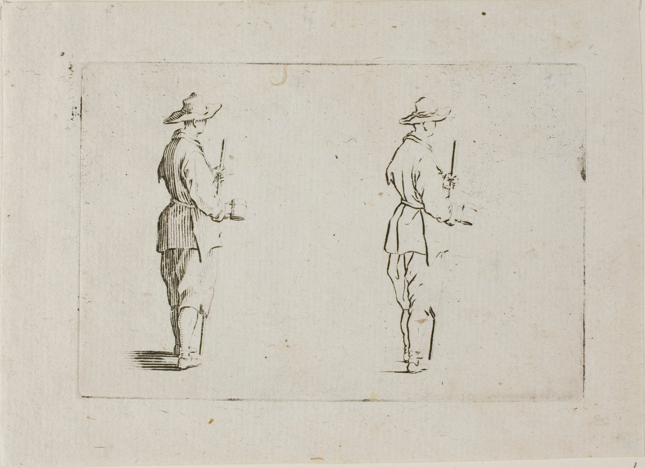 The Peasant Holding a Goblet, from The Caprices by Jacques Callot