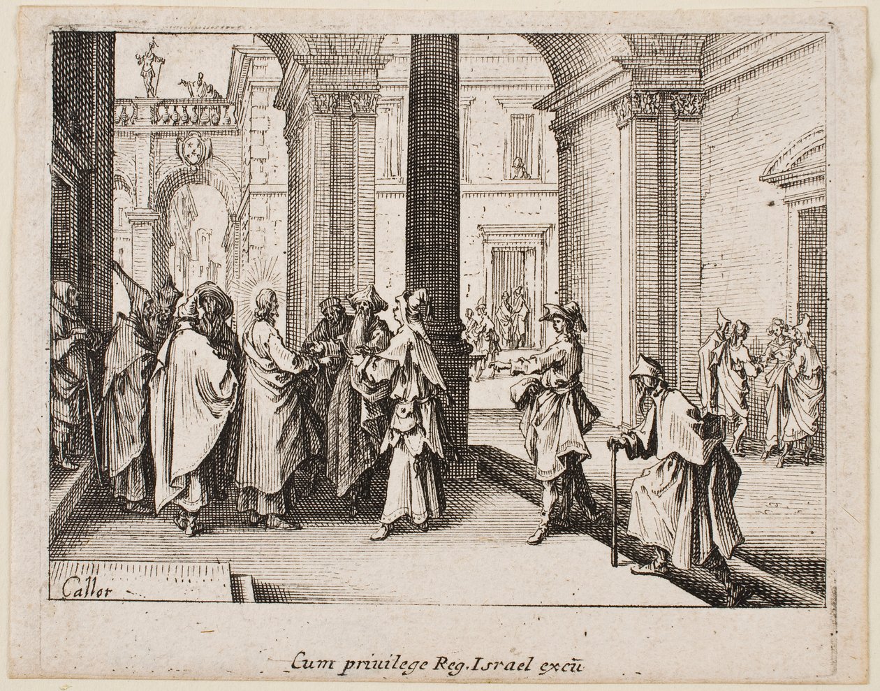 The Tribute Money, from the series "The New Testament" by Jacques Callot