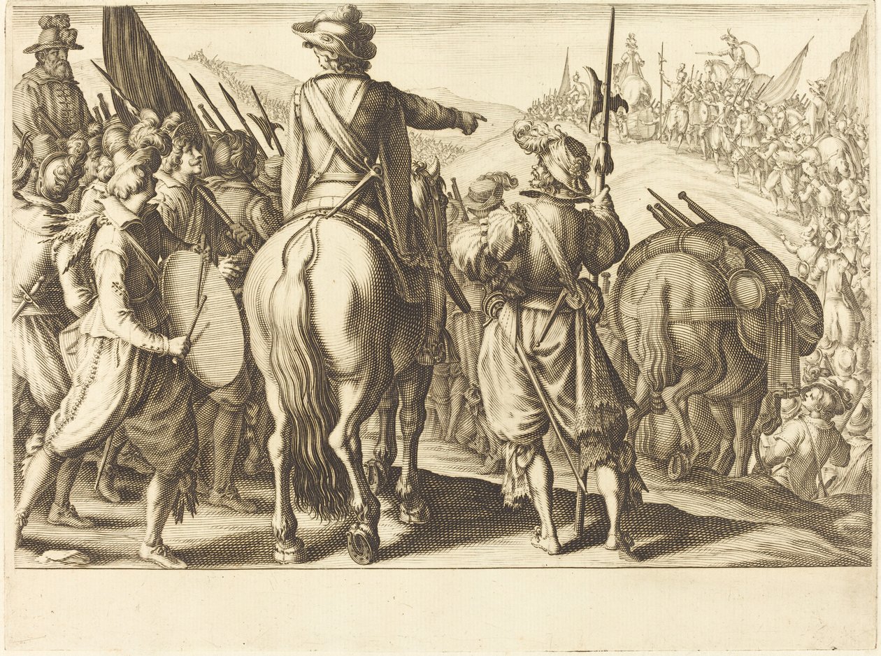The Troops on the March by Jacques Callot
