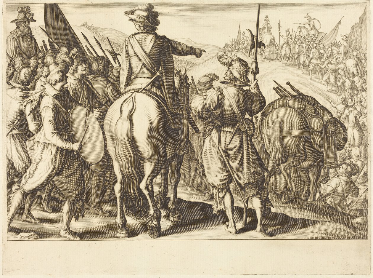 The Troops on the March by Jacques Callot