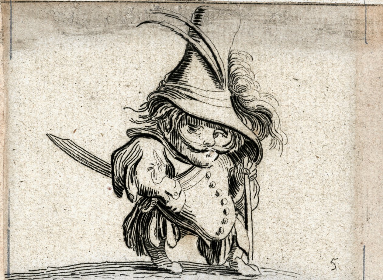 Various Hunchback Figures by Jacques Callot
