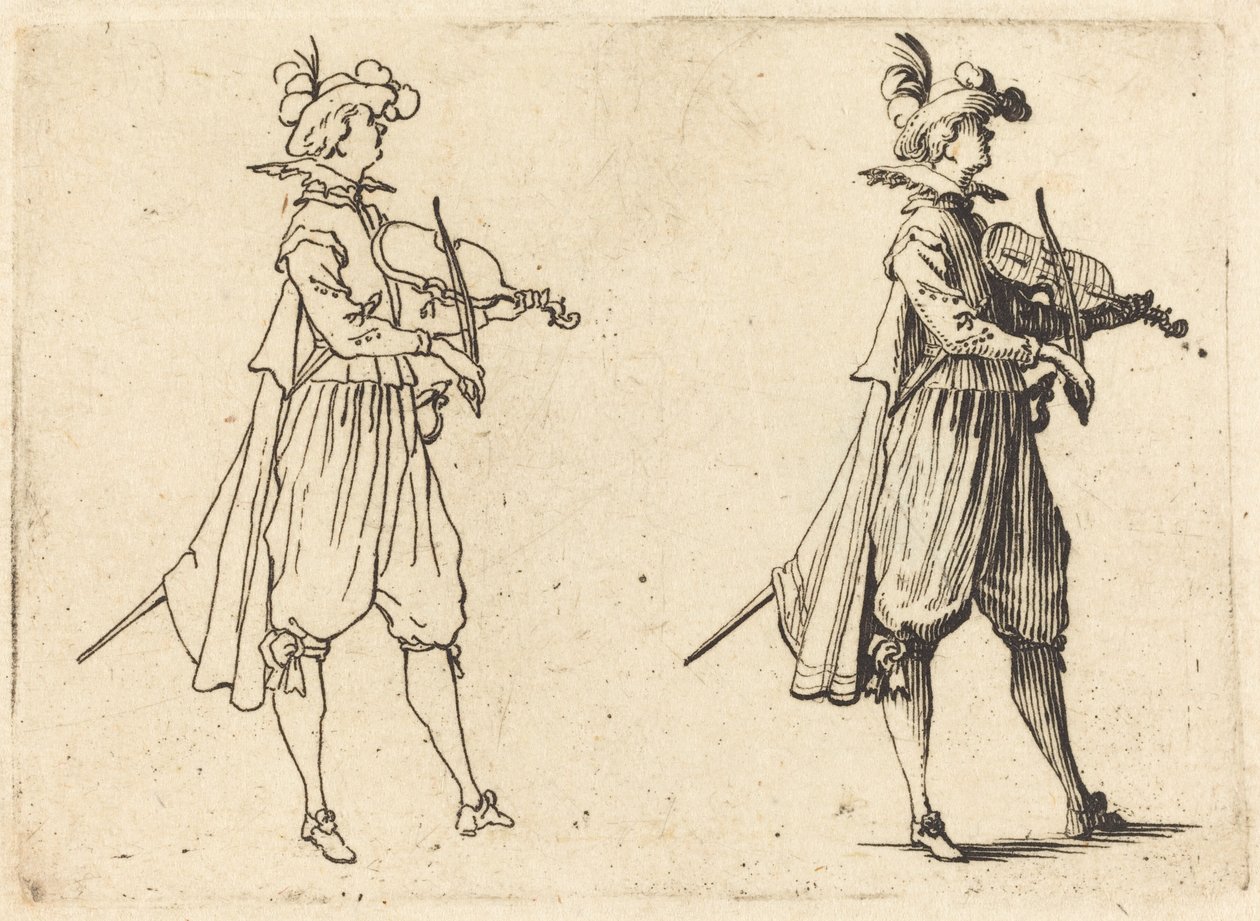 Violinist by Jacques Callot
