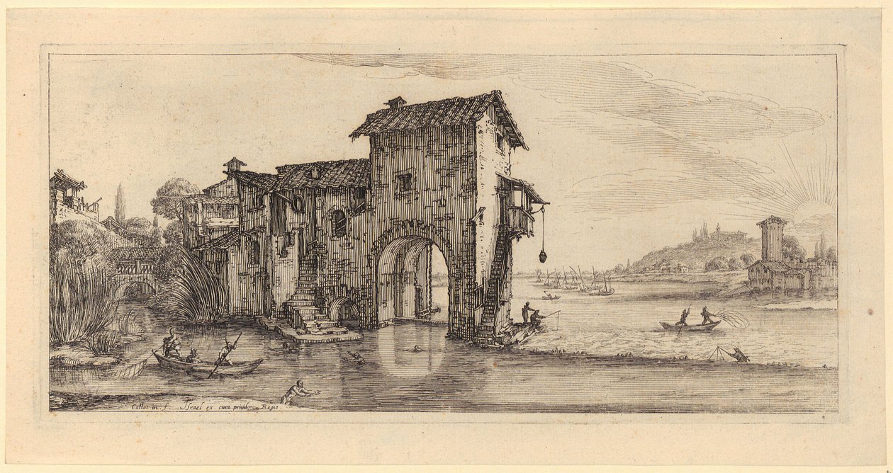Watermill, Plate 7 from the Series "Landscapes for Giovanni de