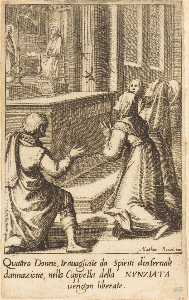 Four Women by Jacques Callot after Matteo Rosselli