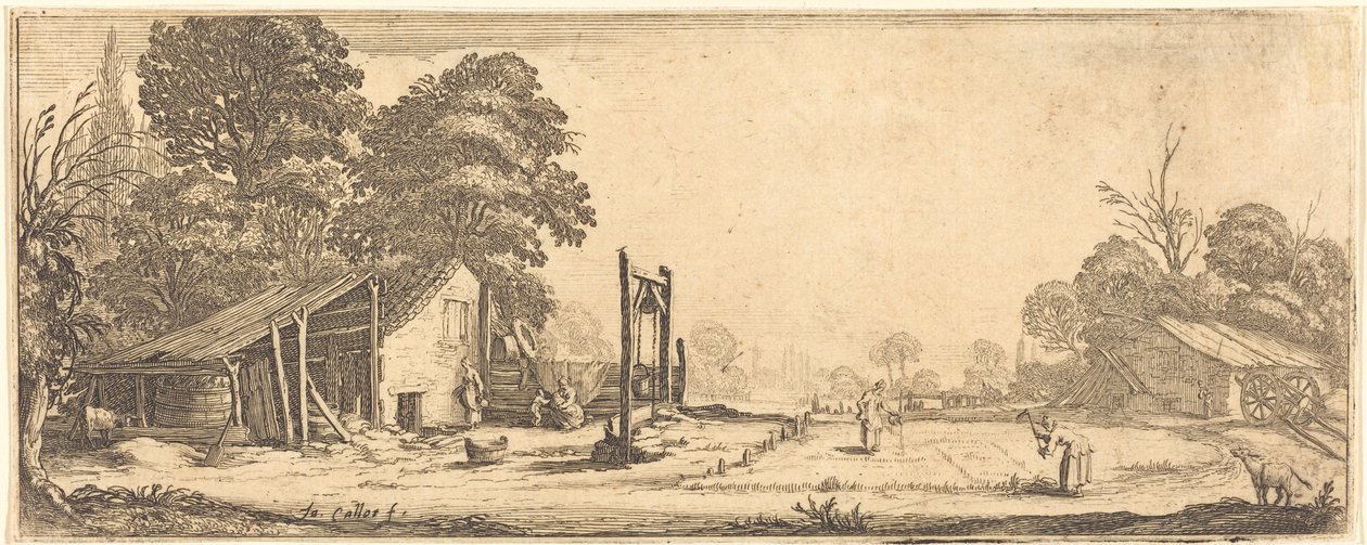 The Garden by Jacques Callot or Follower of Jacques Callot
