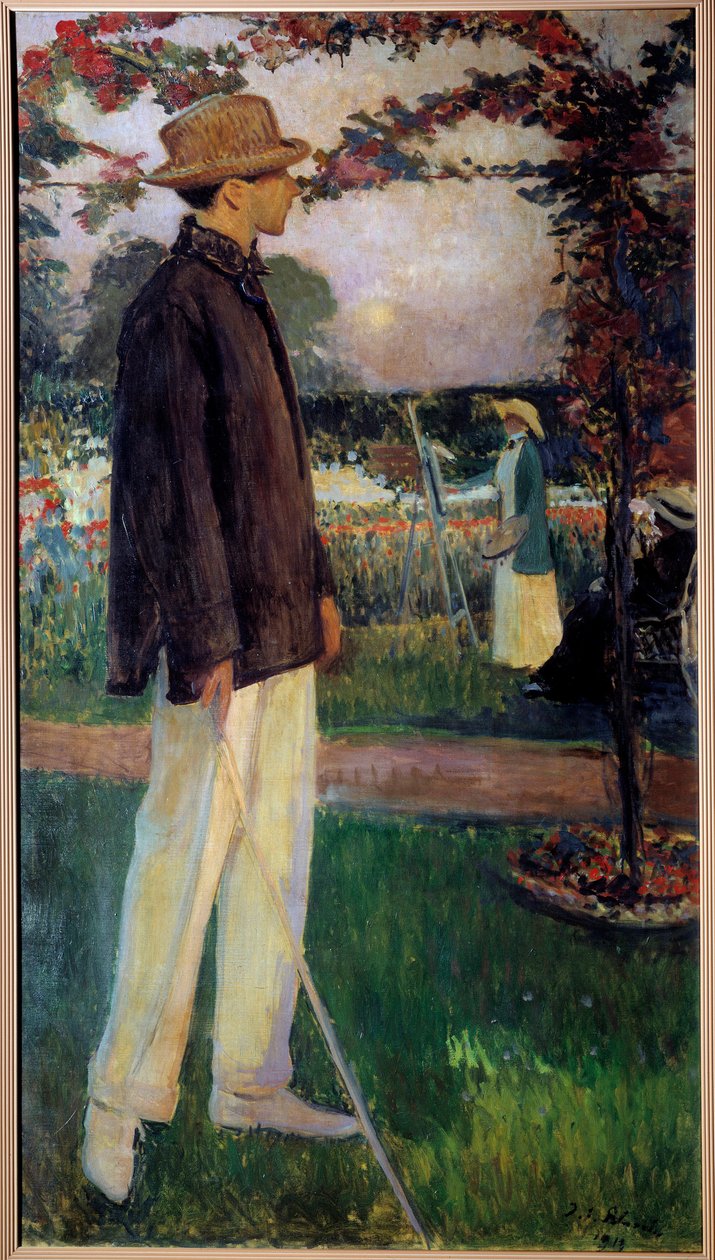Full-Length Portrait of Jean Cocteau (1889-1963) Writer by Jacques Emile Blanche