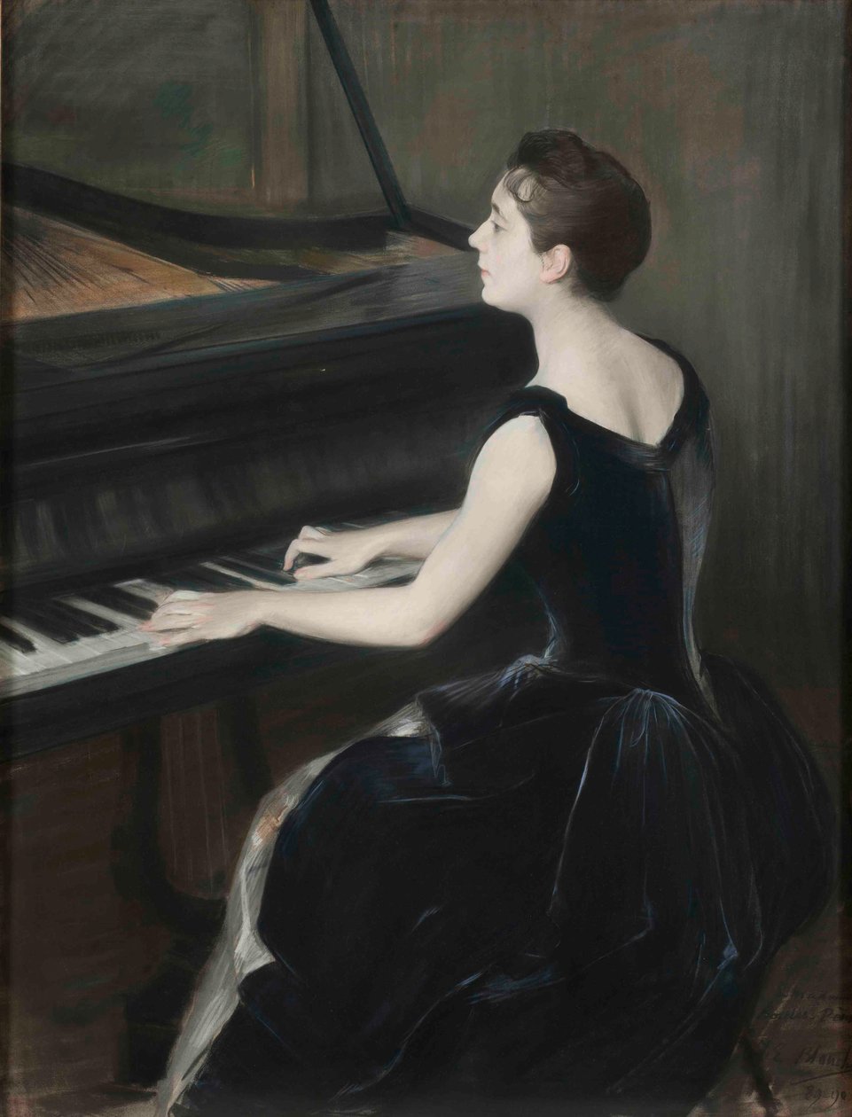 Portrait of the Pianist Léontine Bordes-Pène by Jacques Emile Blanche