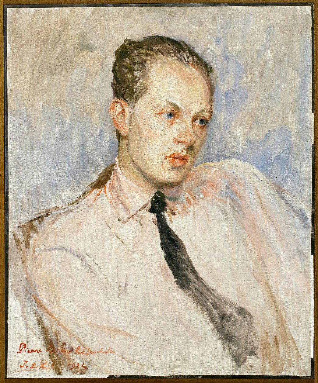 Study for the portrait of Pierre Drieu La Rochelle by Jacques-Emile Blanche